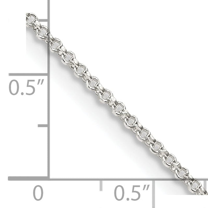 Lovely Rita's Chains Silver Polished Finished 2.17-mm Rolo Chain