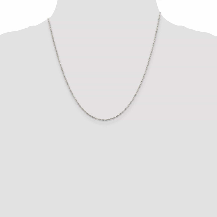 Lovely Rita's Chains Silver Polished Twisted 1.40mm Singapore Chain