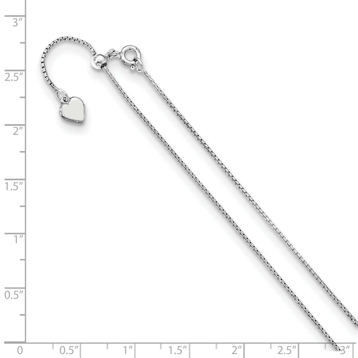 Lovely Rita's Chains Silver Round Rectangle Box Adjustable Chain