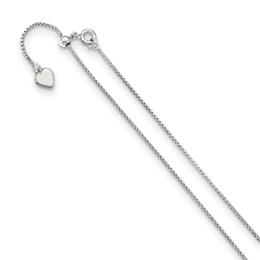 Lovely Rita's Chains Silver Round Rectangle Box Adjustable Chain
