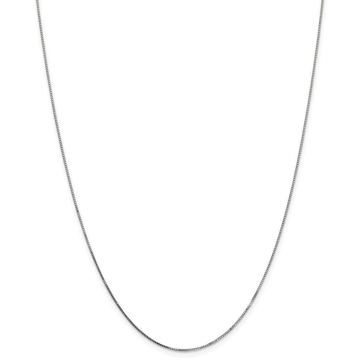 Lovely Rita's Chains Size 14 14k White Gold 0.70mm Polished Solid Box Chain