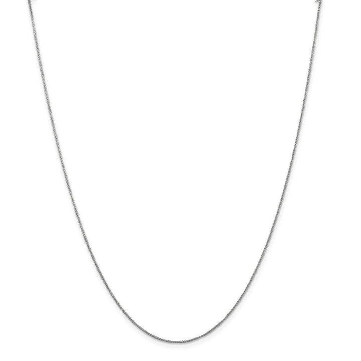 Lovely Rita's Chains Size 14 14K White Gold 0.70mm Polished Solid Ropa Chain