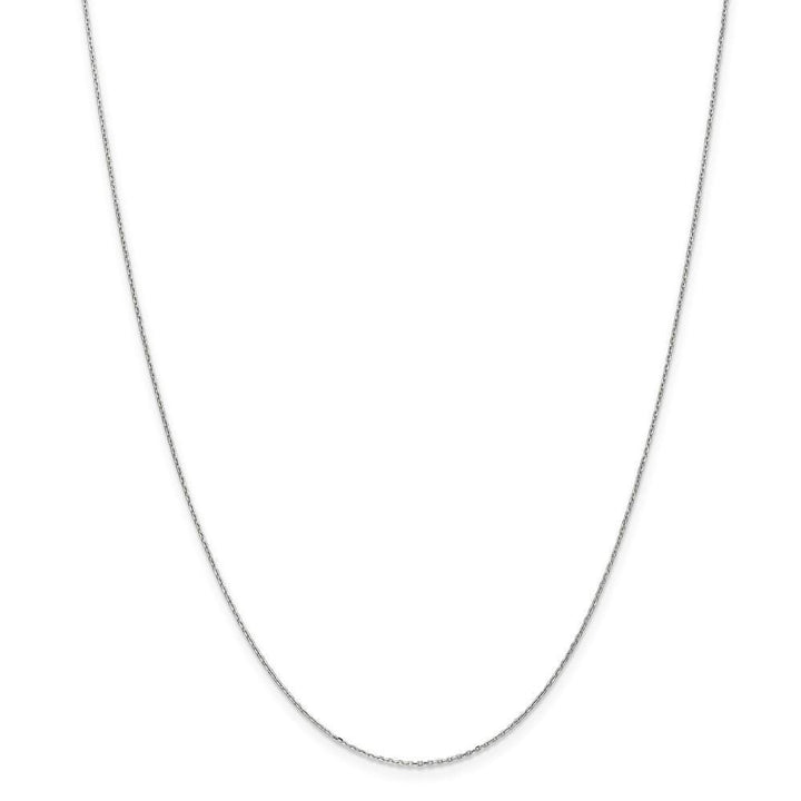 Lovely Rita's Chains Size 14 14k White Gold 0.80mm Solid D.C Cable Chain