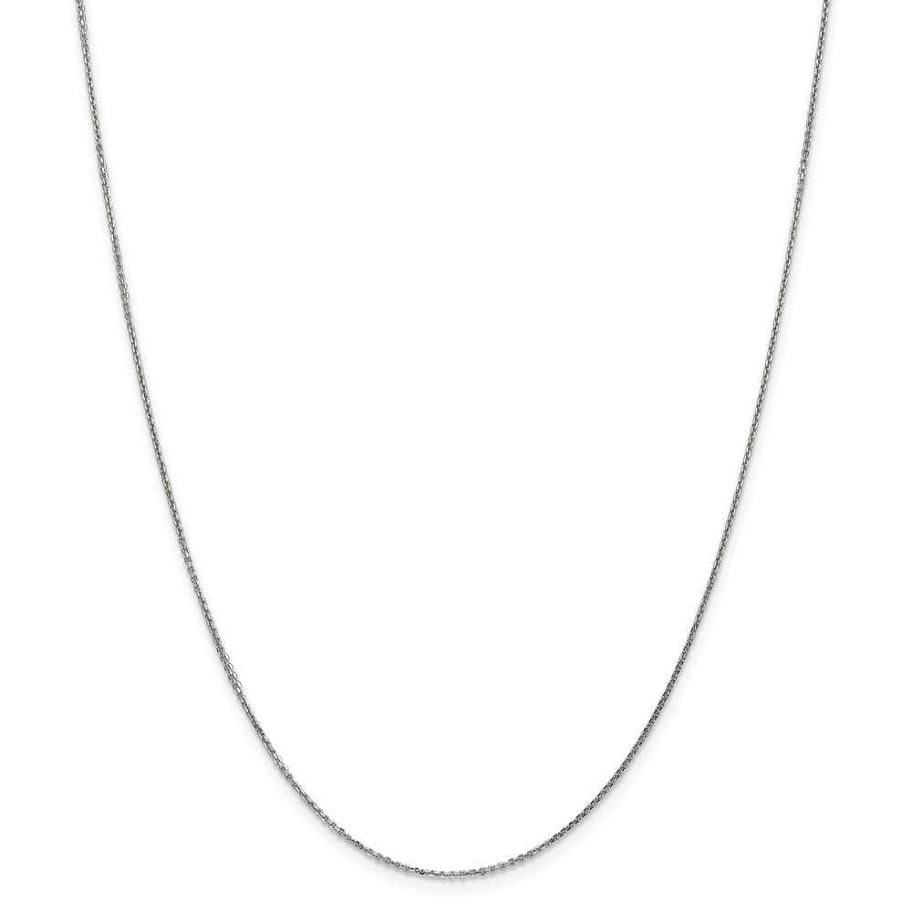 Lovely Rita's Chains Size 14 14k White Gold 0.95mm Solid D.C Cable Chain