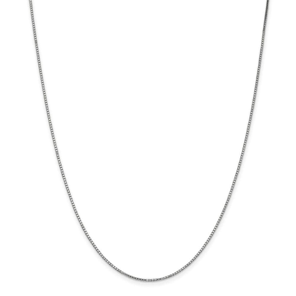 Lovely Rita's Chains Size 14 14k White Gold 1.10mm Polished Solid Box Chain