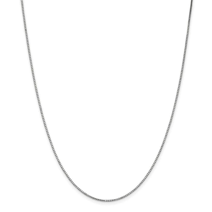 Lovely Rita's Chains Size 14 14k White Gold 1.10mm Polished Solid Box Chain