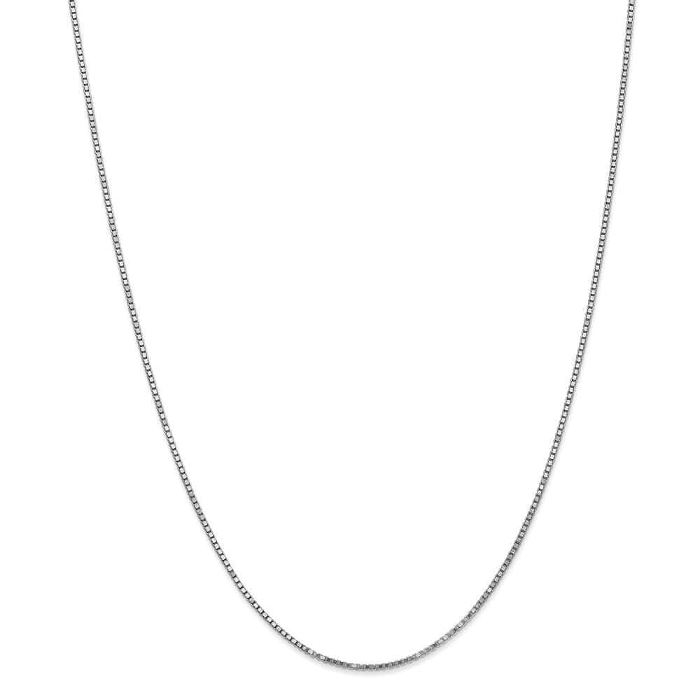 Lovely Rita's Chains Size 14 14k White Gold 1.20mm Polished Solid Box Chain