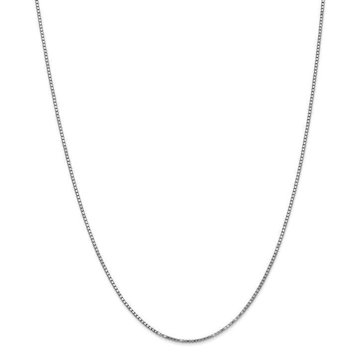 Lovely Rita's Chains Size 14 14k White Gold 1.20mm Polished Solid Box Chain