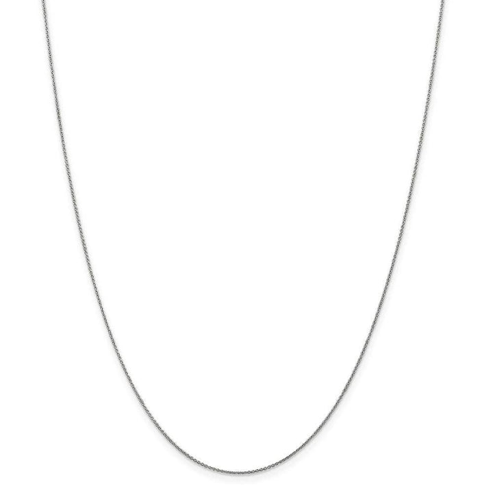 Lovely Rita's Chains Size 14 14k White Gold .60mm Solid Polished Cable Chain