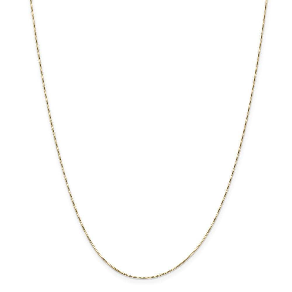 Lovely Rita's Chains Size 14 14k Yellow Gold 0.50mm Polish Solid Box Chain