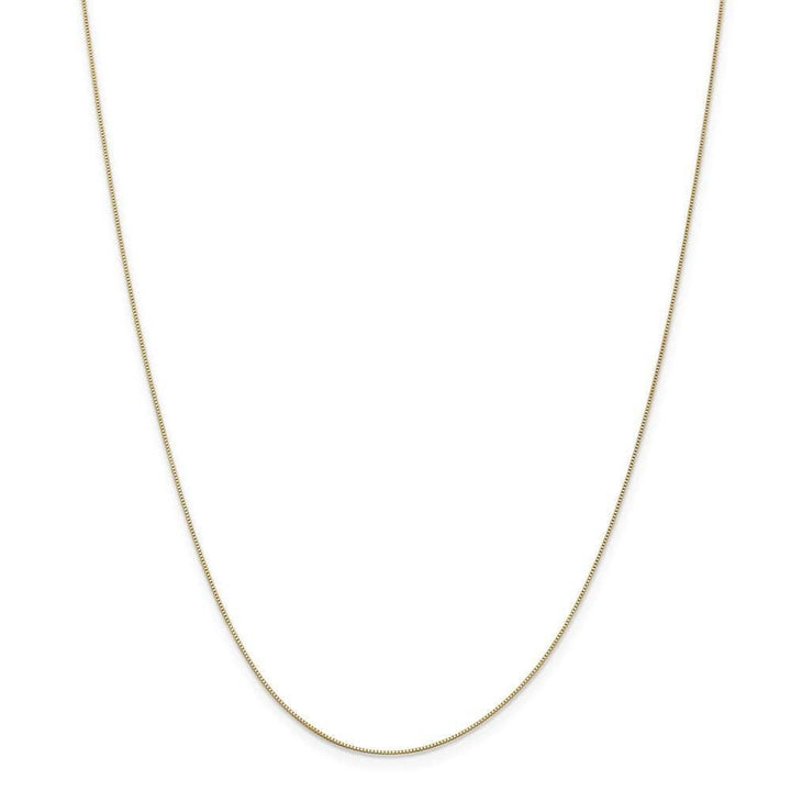 Lovely Rita's Chains Size 14 14k Yellow Gold 0.50mm Polish Solid Box Chain
