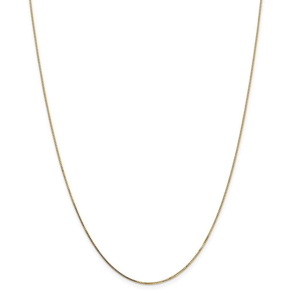 Lovely Rita's Chains Size 14 14k Yellow Gold 0.70mm Polish Solid Box Chain