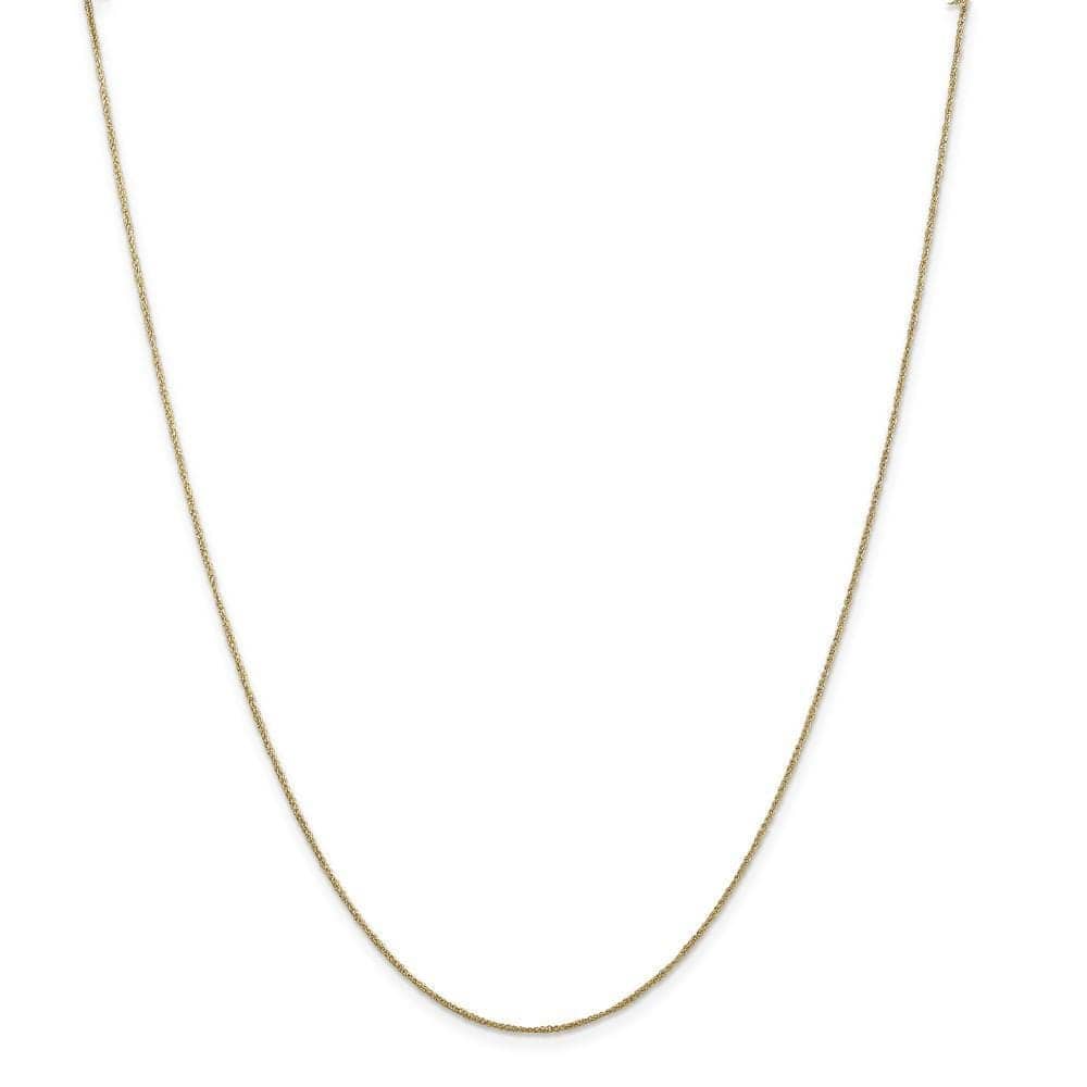 Lovely Rita's Chains Size 14 14k Yellow Gold 0.70mm Polished Ropa Chain