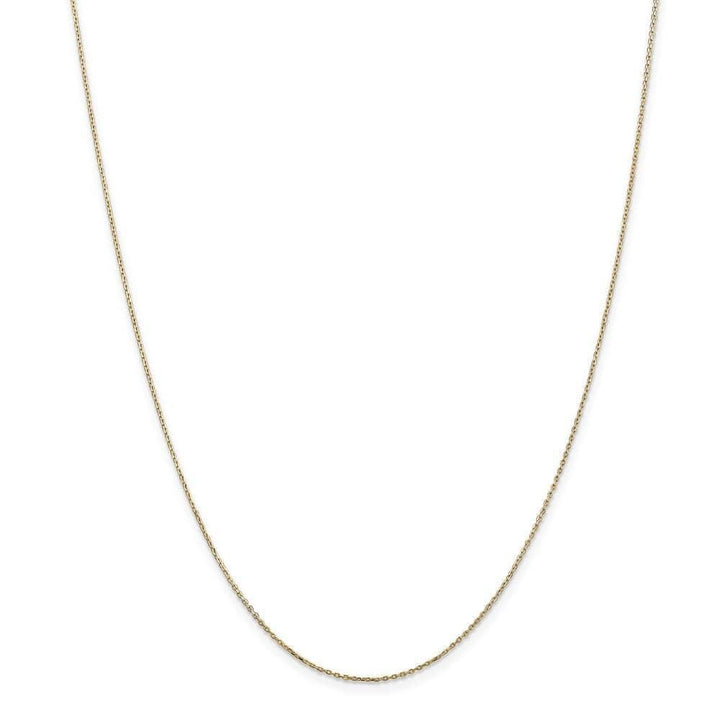 Lovely Rita's Chains Size 14 14k Yellow Gold 0.80mm Solid D.C Cable Chain