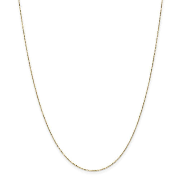 Lovely Rita's Chains Size 14 14k Yellow Gold 0.80mm Solid D.C Cable Chain