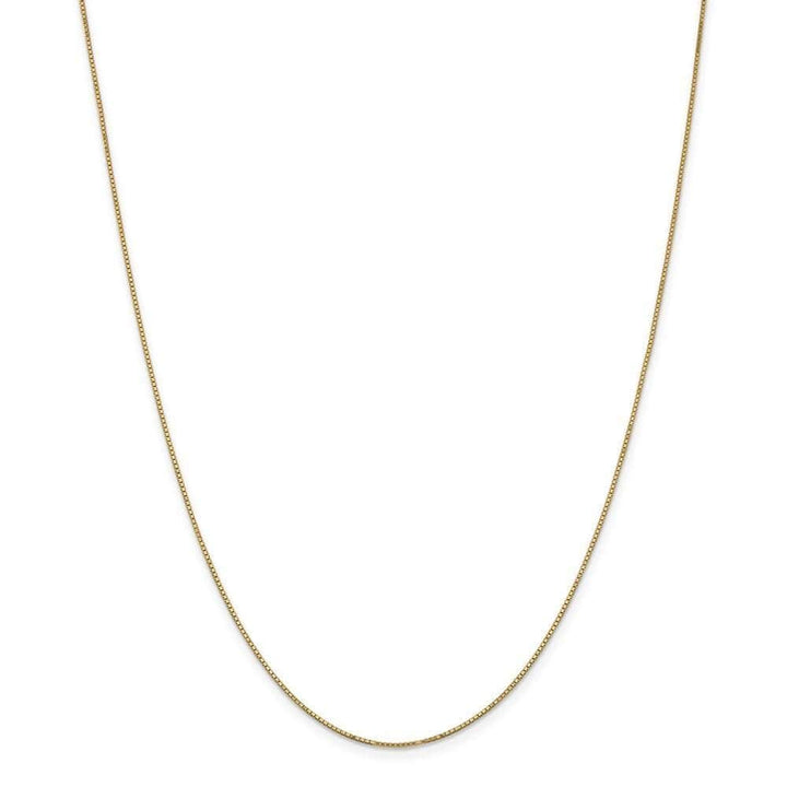 Lovely Rita's Chains Size 14 14k Yellow Gold 0.90mm Polish Solid Box Chain