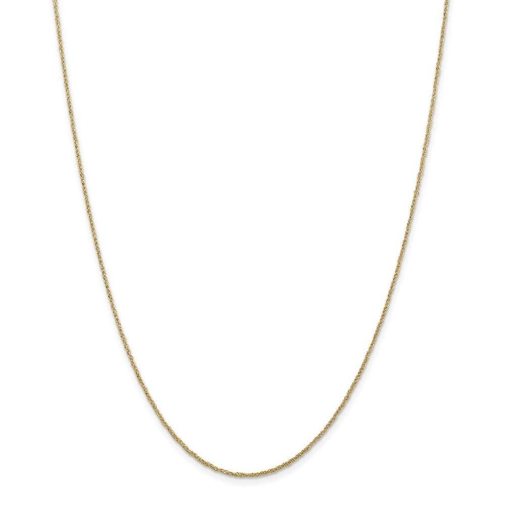 Lovely Rita's Chains Size 14 14k Yellow Gold 1.10mm Polished Ropa Chain