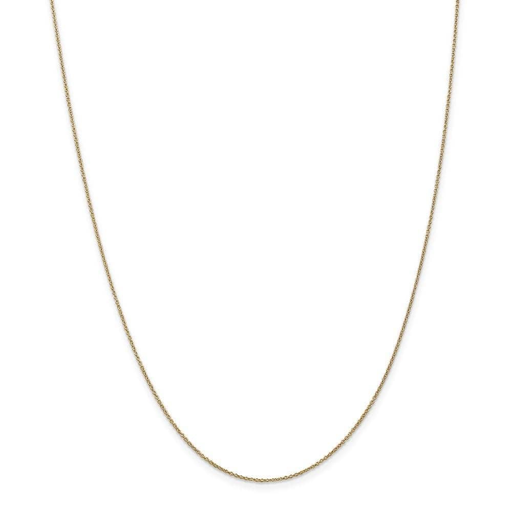 Lovely Rita's Chains Size 14 14k Yellow Gold .80mm Solid Polish Cable Chain