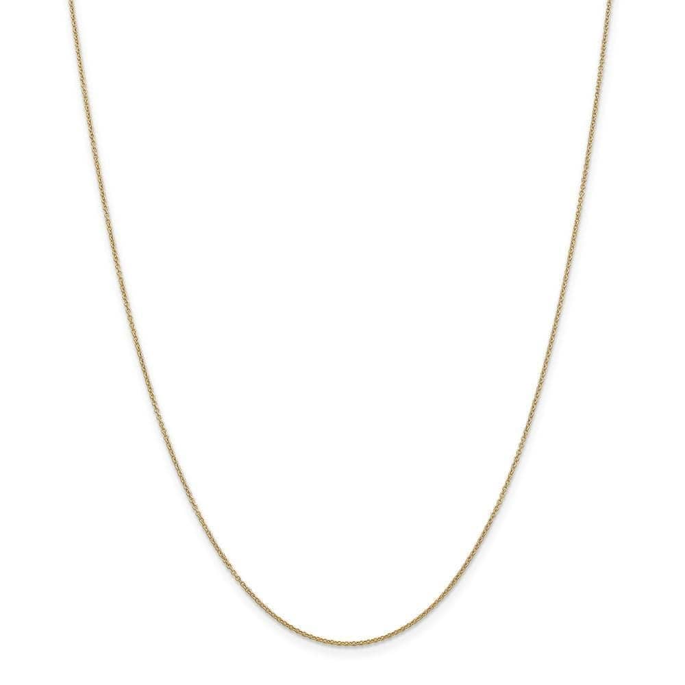 Lovely Rita's Chains Size 14 14k Yellow Gold .80mm Solid Polish Cable Chain
