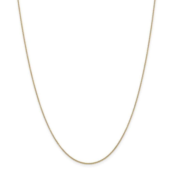 Lovely Rita's Chains Size 14 14k Yellow Gold .80mm Solid Polish Cable Chain