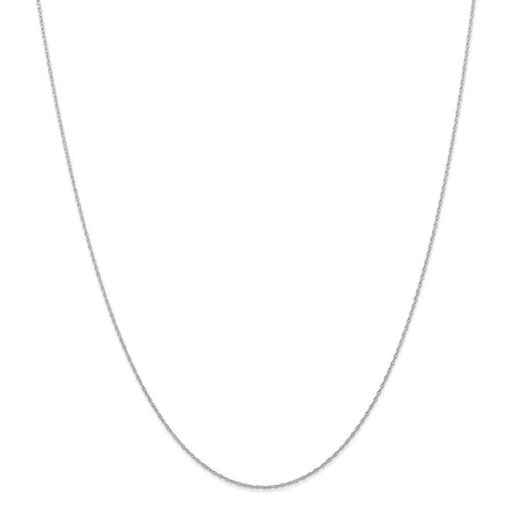 Lovely Rita's Chains Size 16 14k White Gold 0.60mm Carded Cable Rope Chain