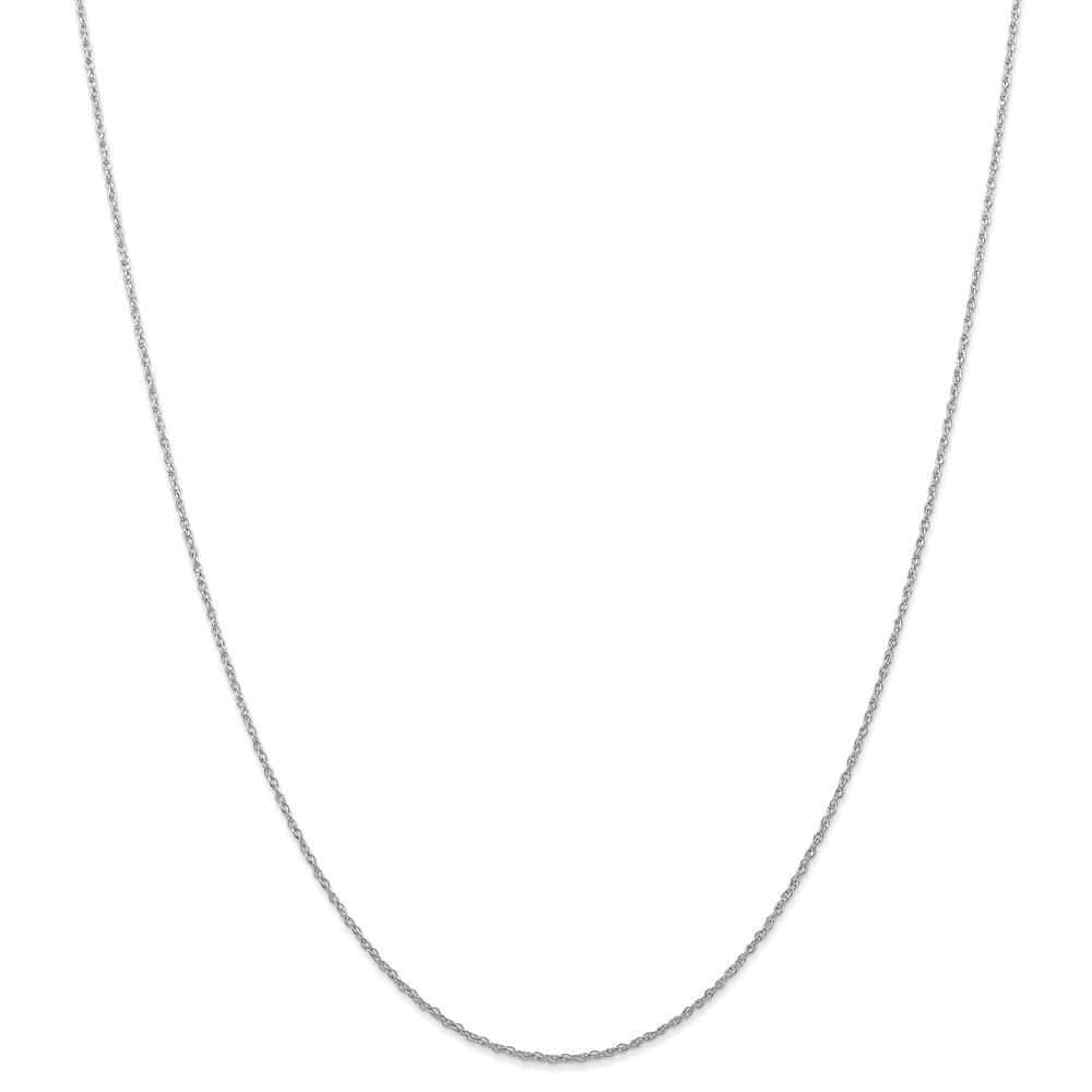 Lovely Rita's Chains Size 16 14k White Gold 0.70mm Carded Cable Rope Chain