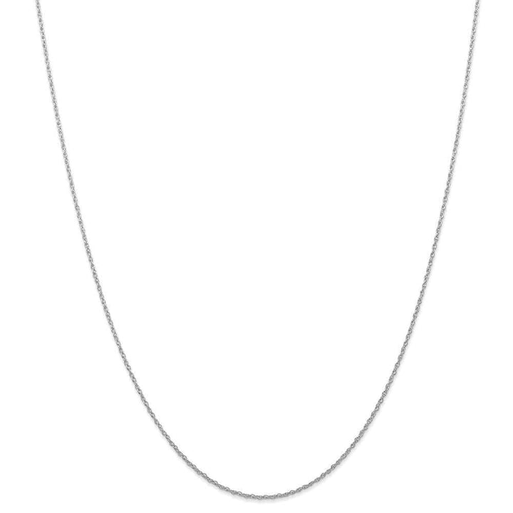 Lovely Rita's Chains Size 16 14k White Gold 0.70mm Carded Cable Rope Chain