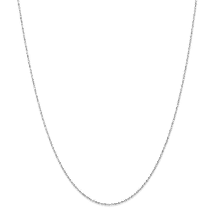 Lovely Rita's Chains Size 16 14K White Gold 0.95mm Carded Cable Rope Chain