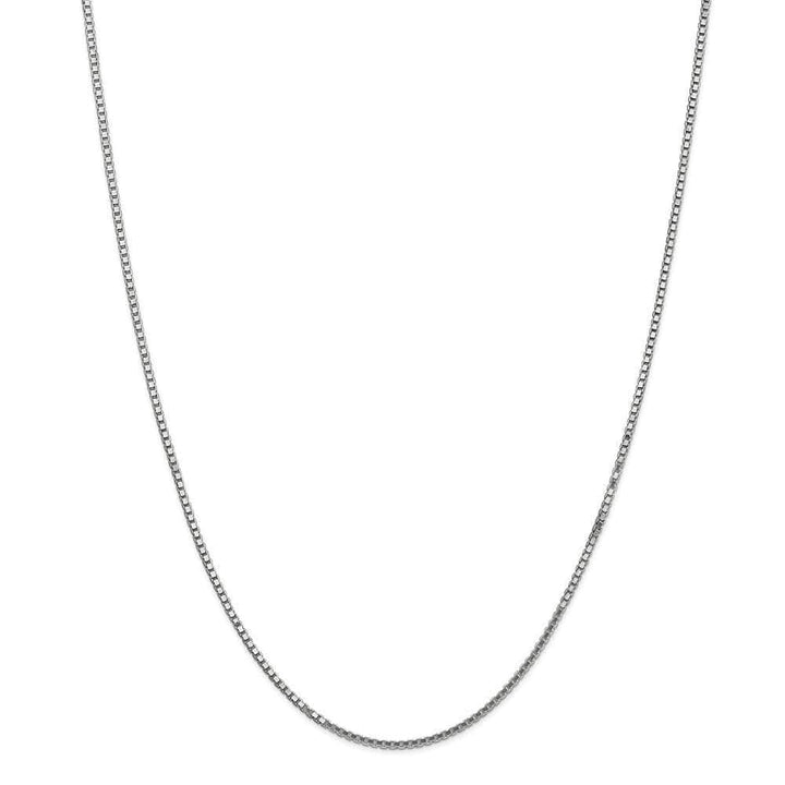 Lovely Rita's Chains Size 16 14k White Gold 1.35mm Polished Solid Box Chain