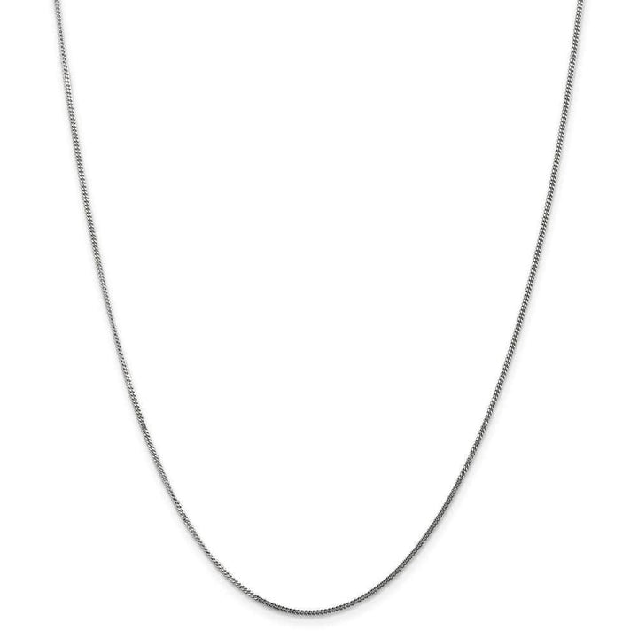 Lovely Rita's Chains Size 16 14k White Gold 1.3mm Curb Pendant Chain