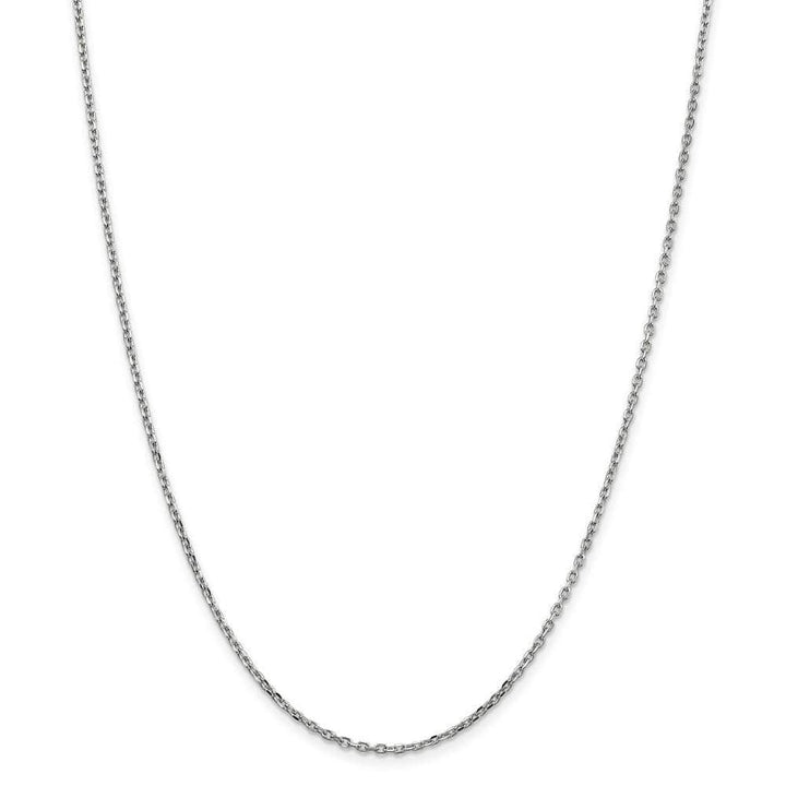 Lovely Rita's Chains Size 16 14k White Gold 1.80mm Round Link Cable Chain