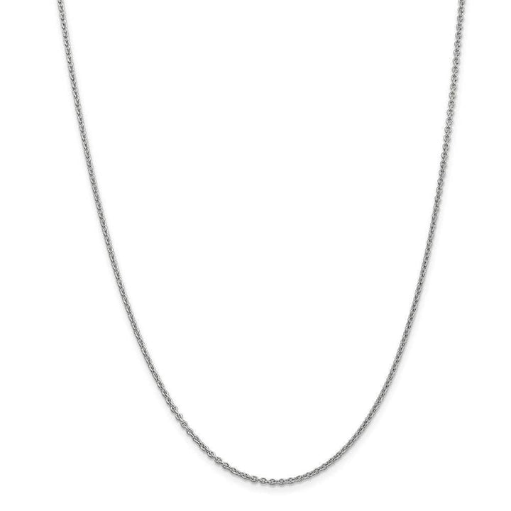 Lovely Rita's Chains Size 16 14k White Gold 1.90mm Solid Polish Cable Chain