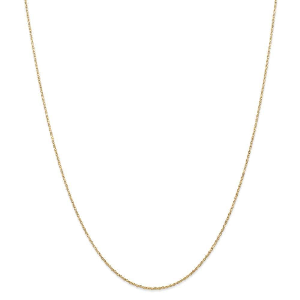 Lovely Rita's Chains Size 16 14k Yellow Gold 0.70mm Carded Cable Rope Chain