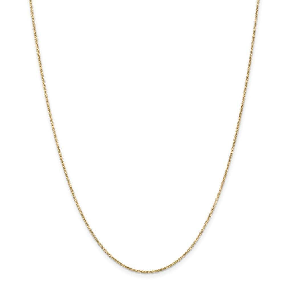 Lovely Rita's Chains Size 16 14k Yellow Gold 0.70mm Round Link Cable Chain
