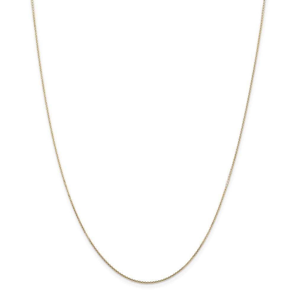 Lovely Rita's Chains Size 16 14k Yellow Gold 0.80mm wide Round Link Cable Chain