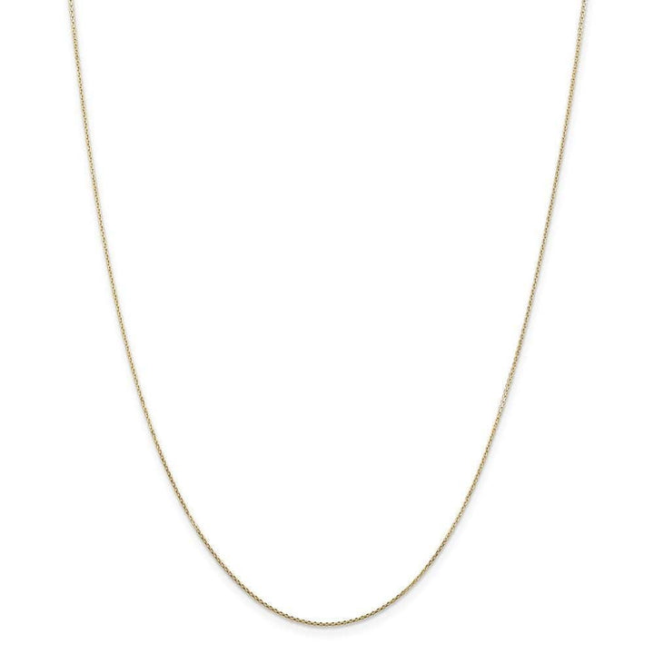 Lovely Rita's Chains Size 16 14k Yellow Gold 0.80mm wide Round Link Cable Chain