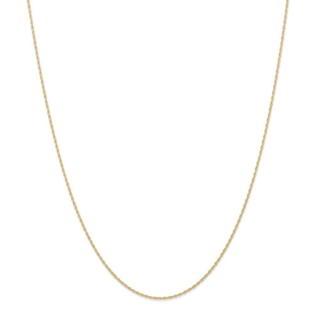 Lovely Rita's Chains Size 16 14K Yellow Gold 0.95mm Carded Cable Rope Chain