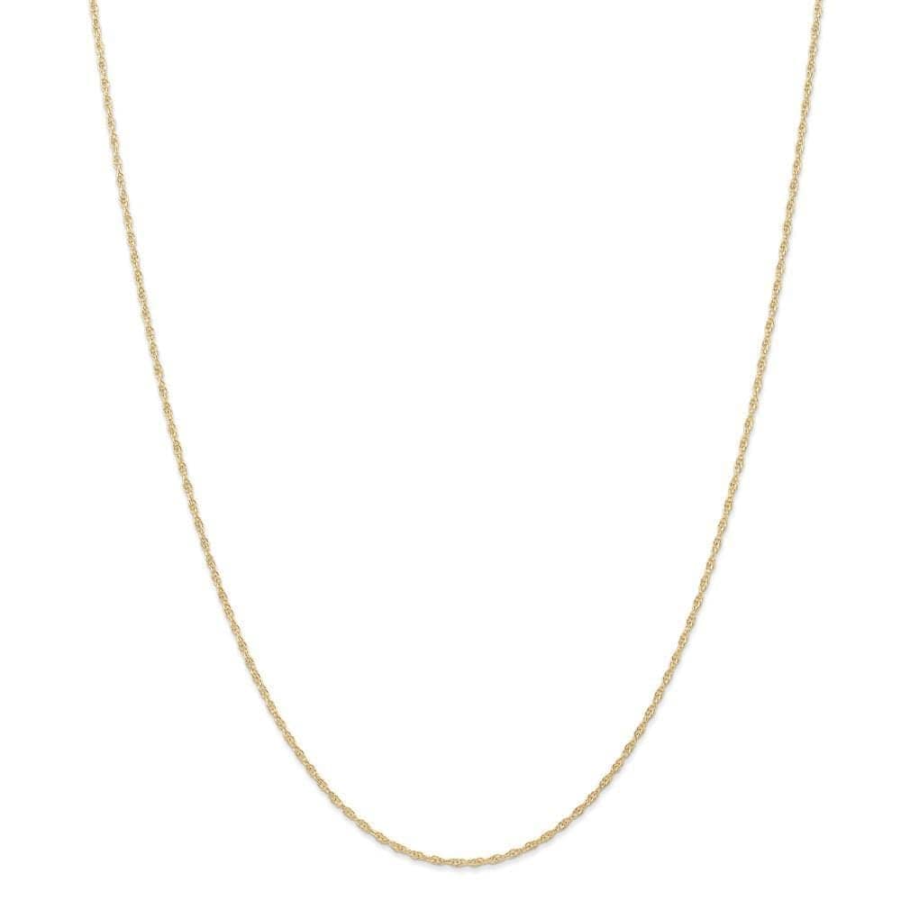 Lovely Rita's Chains Size 16 14k Yellow Gold 1.15mm Carded Cable Rope Chain