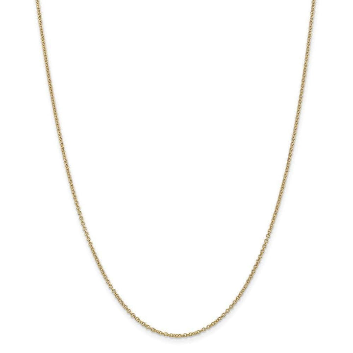 Lovely Rita's Chains Size 16 14k Yellow Gold 1.30mm Round Link Cable Chain