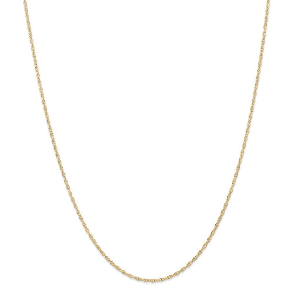 Lovely Rita's Chains Size 16 14k Yellow Gold 1.35mm Carded Cable Rope Chain