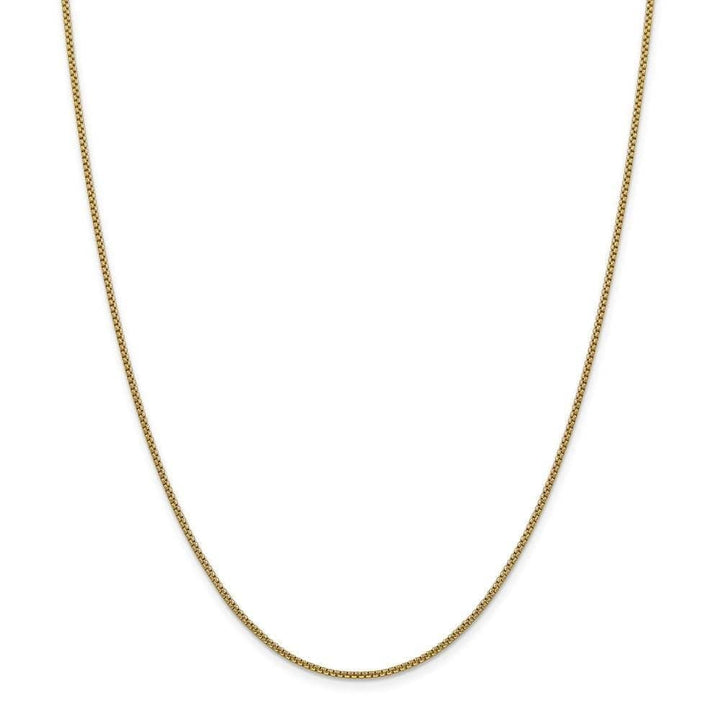 Lovely Rita's Chains Size 16 14k Yellow Gold 1.50mm Hollow Round Box Chain