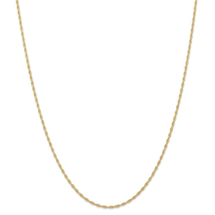 Lovely Rita's Chains Size 16 14k Yellow Gold 1.55mm Carded Cable Rope Chain