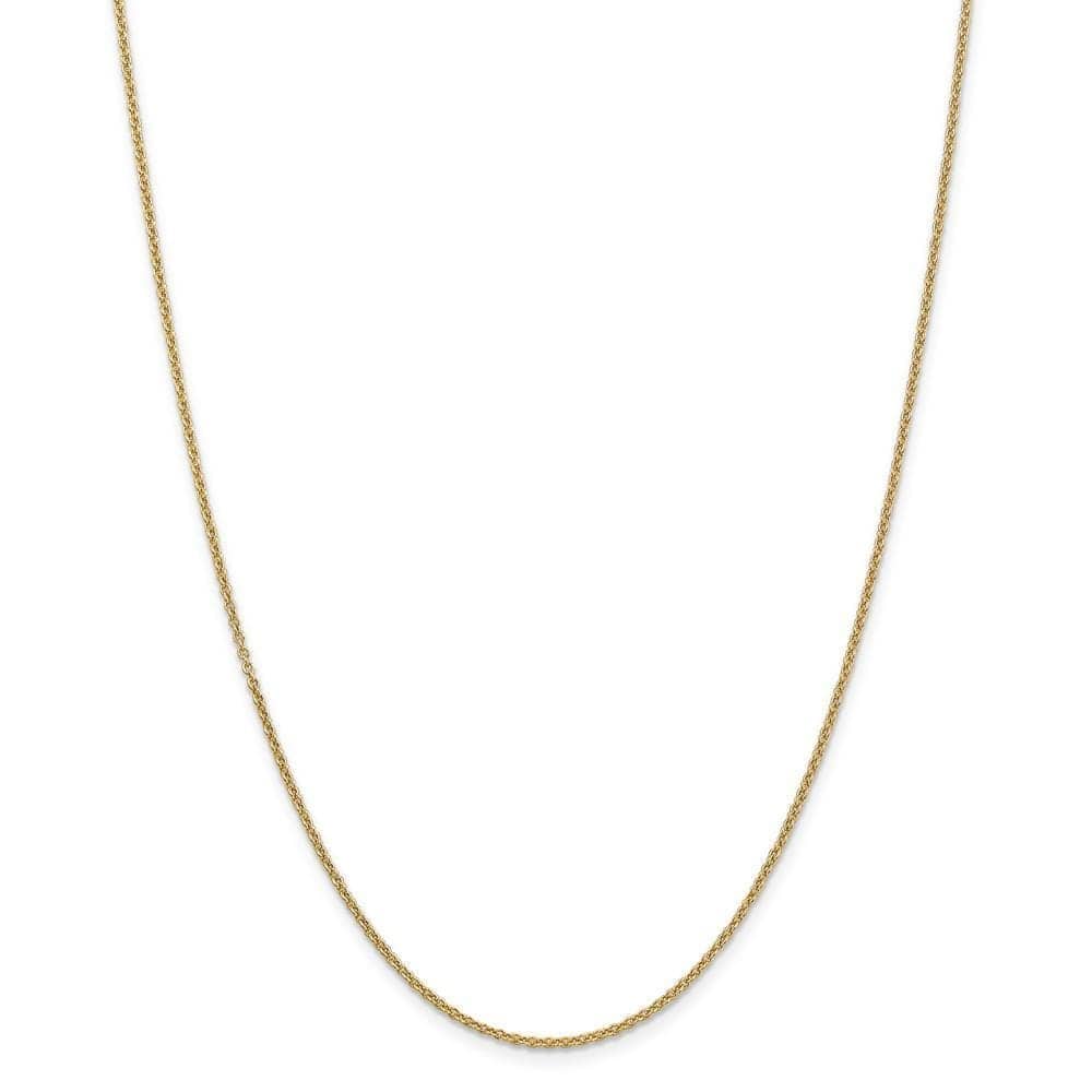 Lovely Rita's Chains Size 16 14k Yellow Gold 1.60mm Round Link Cable Chain