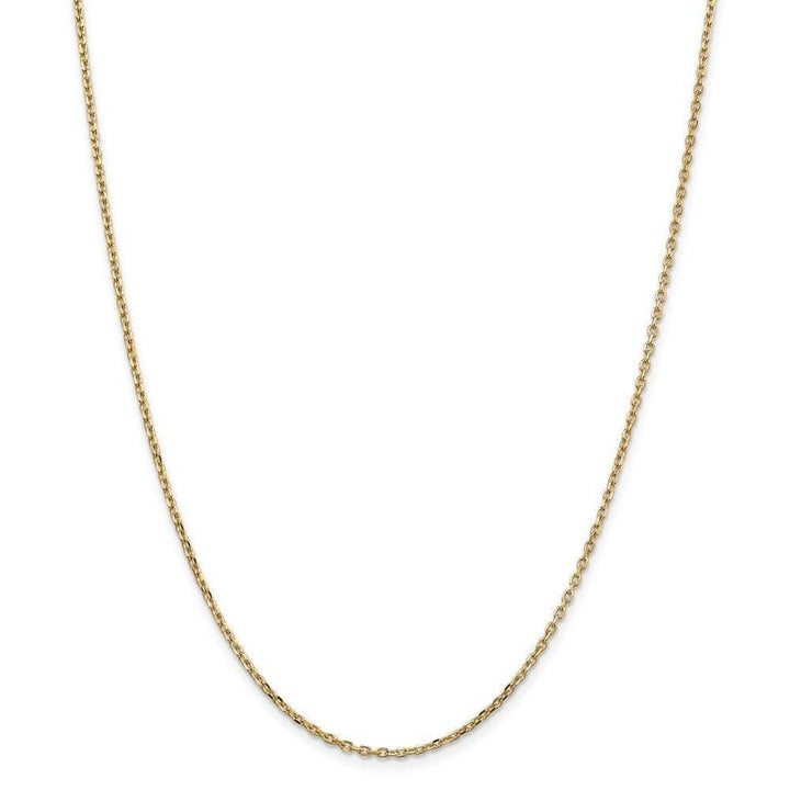 Lovely Rita's Chains Size 16 14k Yellow Gold 1.80mm Round Link Cable Chain