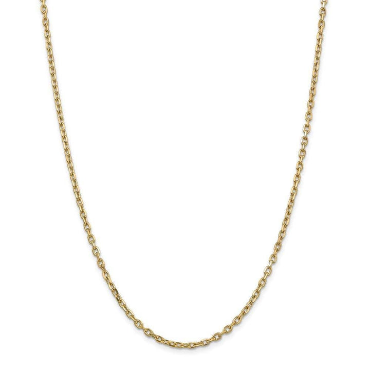 Lovely Rita's Chains Size 16 14k Yellow Gold 3.00mm Round Link Cable Chain