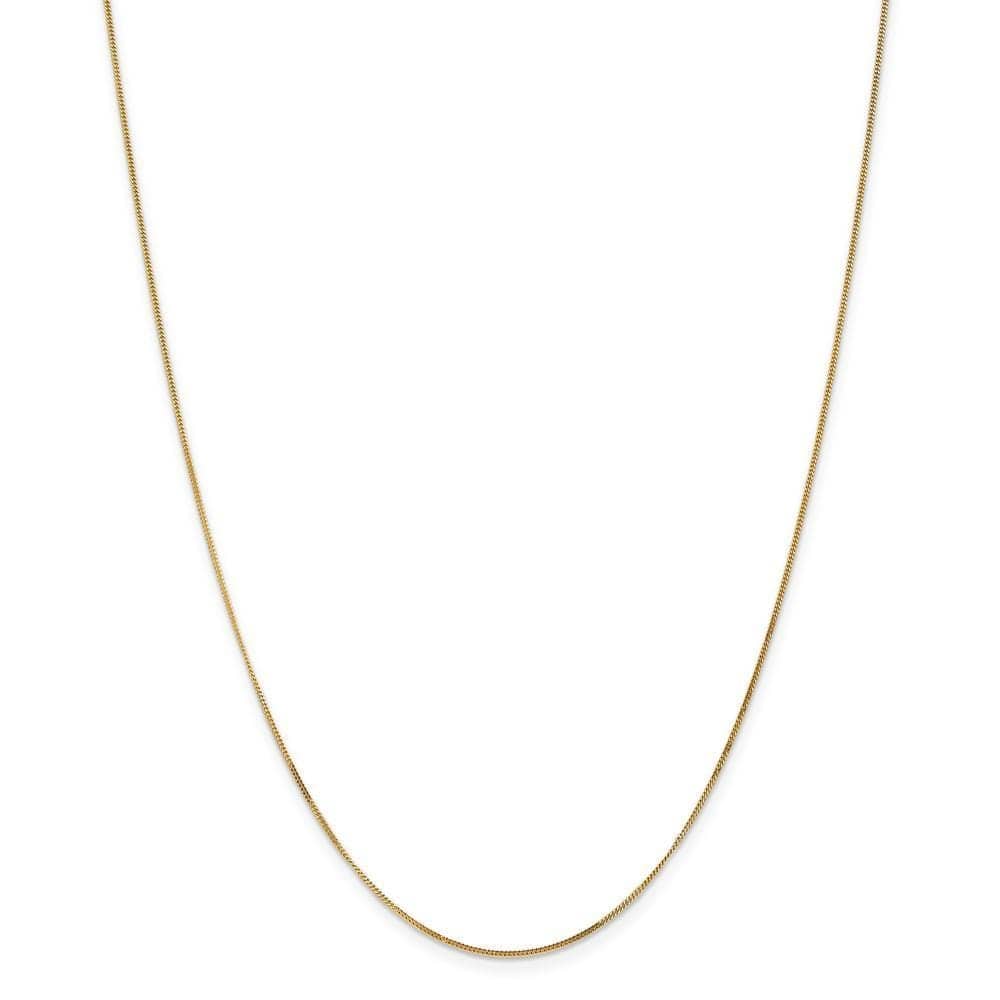 Lovely Rita's Chains Size 16 14k Yellow Gold .9 mm Curb Pendant Chain