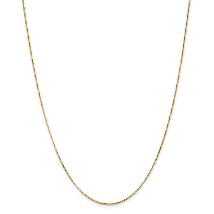 Lovely Rita's Chains Size 16 14k Yellow Gold .9 mm Curb Pendant Chain