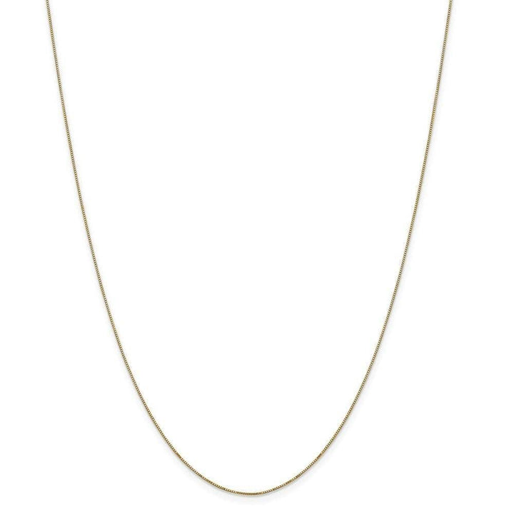Lovely Rita's Chains Size 16 14k Yellow Gold Polished 0.50m Carded Box Chain