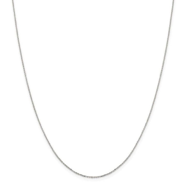 Lovely Rita's Chains Size 16 Silver D.C Polish 1.00-mm 8 sided Cable Chain