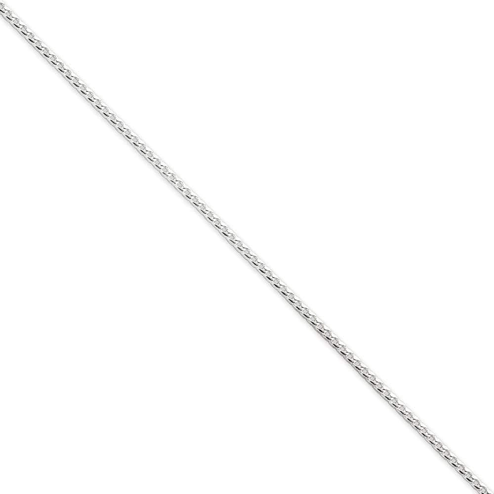 Lovely Rita's Chains Size 16 Silver Polish 2.00-mm Solid Square Franco Chain